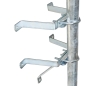 Preview: PremiumX Mauerhalter 50cm Stahl SAT Wandabstandshalter für Mast bis Ø 60mm