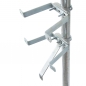 Preview: PremiumX Mauerhalter 20cm Stahl SAT Wandabstandshalter für Mast bis Ø 60mm