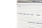Preview: PremiumX 100m Mini Koaxial Sat Kabel 4mm extra dünn Weiß Koax Antennenkabel 2-fach geschirmt für Sat | Kabel | DVB-T – UltraHD 4K