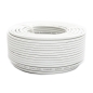 Preview: PremiumX 100m Mini Koaxial Sat Kabel 4mm extra dünn Weiß Koax Antennenkabel 2-fach geschirmt für Sat | Kabel | DVB-T – UltraHD 4K