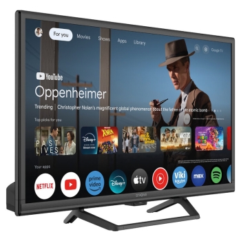 Preview: STRONG SRT 24HG4723C – 24" (60 cm) HD Smart TV mit Google TV & 12V Anschluss (HDR10, DVB-T2/C/S2 Triple Tuner, Bluetooth, Google Assistant)