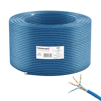 PremiumX 100m CAT 8 Netzwerkkabel Simplex