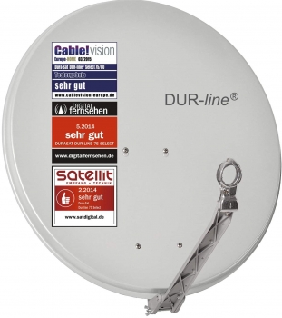 DUR-line Select 75/80 Hellgrau - Alu Sat-Antenne