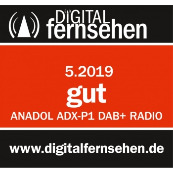 Anadol ADX-P1 DAB+ / FM Radio schwarz mit 20 Senderspeicherplätzen