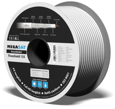 Koaxialkabel Fiveshield 135