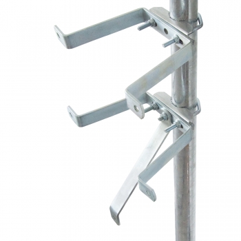 PremiumX Mauerhalter 50cm Stahl SAT Wandabstandshalter für Mast bis Ø 60mm