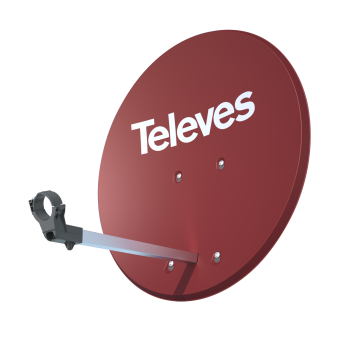 Televes ISD 630 Aluminium SAT-Antenne – 63×57 cm Ziegelrot