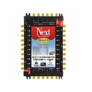 Next YE 6/24K Gold Multischalter mit MDU5 LNB-Anschluss für Digitürk