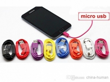 Cables USB-MicroUSB BLACK - USB Charging Cable Data Line Cable for Samsung HTC Nokia LG Blackberry Motorola Sony Ericsson