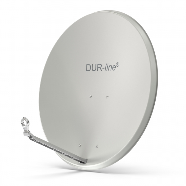 DUR-line Select 85/90 Hellgrau - Alu Sat-Antenne