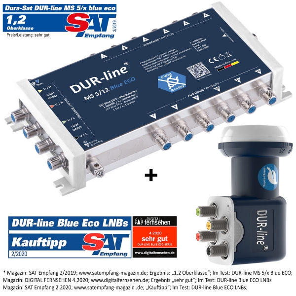 DUR-line MS-S 5/12 Blue ECO - Multischalter Set