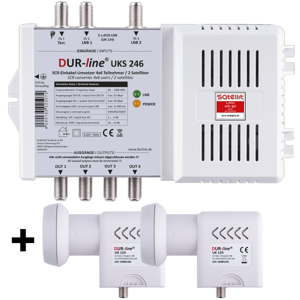 DUR-line UKS 246 + 2 LNB - Einkabel Set