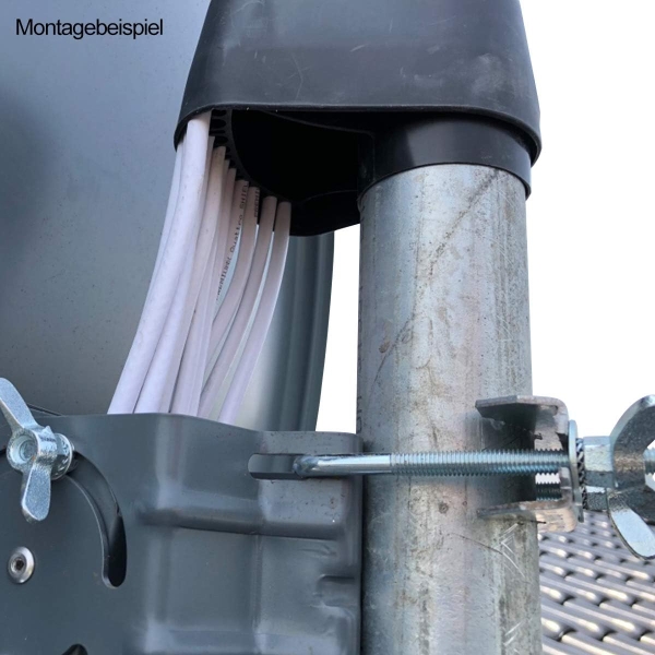 Mastkappe mit Kabeldurchführung für 48mm oder 60mm Mast