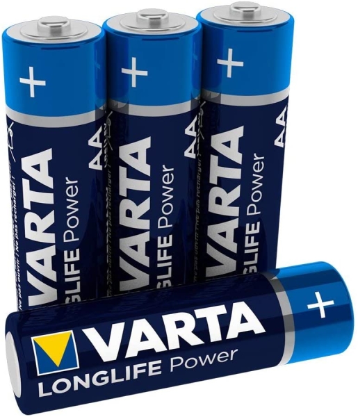 Varta Longlife Power Alkaline AA Mignon 1,5V / MN1500 - 4er Blister / V4906