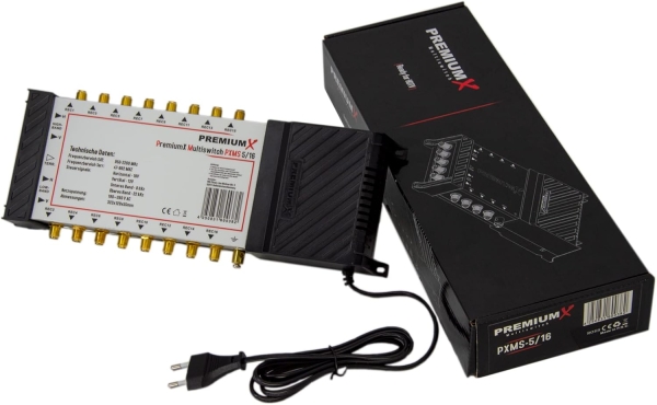 PremiumX PXMS 5/16 Multischalter mit Netzteil