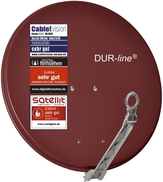 DUR-line Select 85/90 Rot - Alu Sat-Antenne