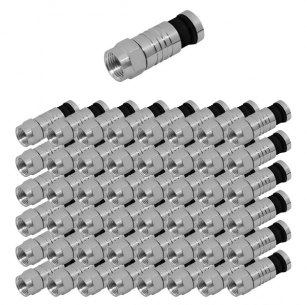 F Kompressionsstecker 7 - 7,5 mm - 50er Beutel