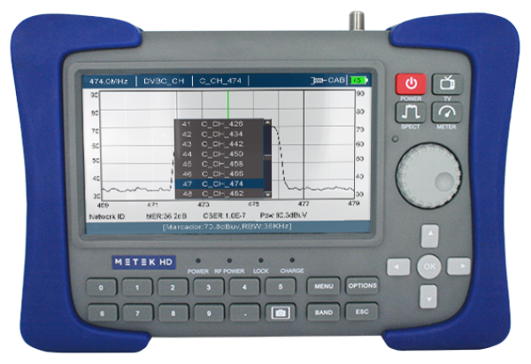 METEK HD  240002  Professionelles Messgerät für DVB-T / T2, DVB-S / S2 (auch Multistream)