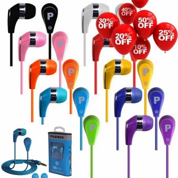 PUQINUO Universal In Ear Headset Headphone 3,5 mm for Smartphones