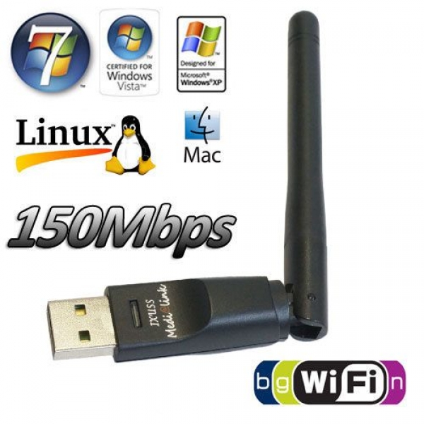 Medialink USB WiFi WLAN Adapter 150 Mbit/s mit 3dBi Antenne