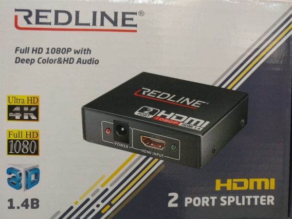 Redline HDMI 2 Port Splitter 1.4V