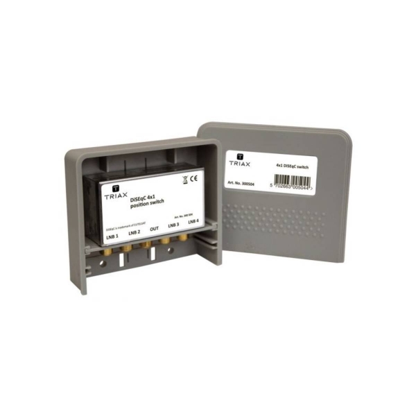 Triax DiseqC 504 Schalter Switch 4x1 - 4x Eingang 1x Ausgang