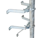 PremiumX Mauerhalter 50cm Stahl SAT Wandabstandshalter für Mast bis Ø 60mm